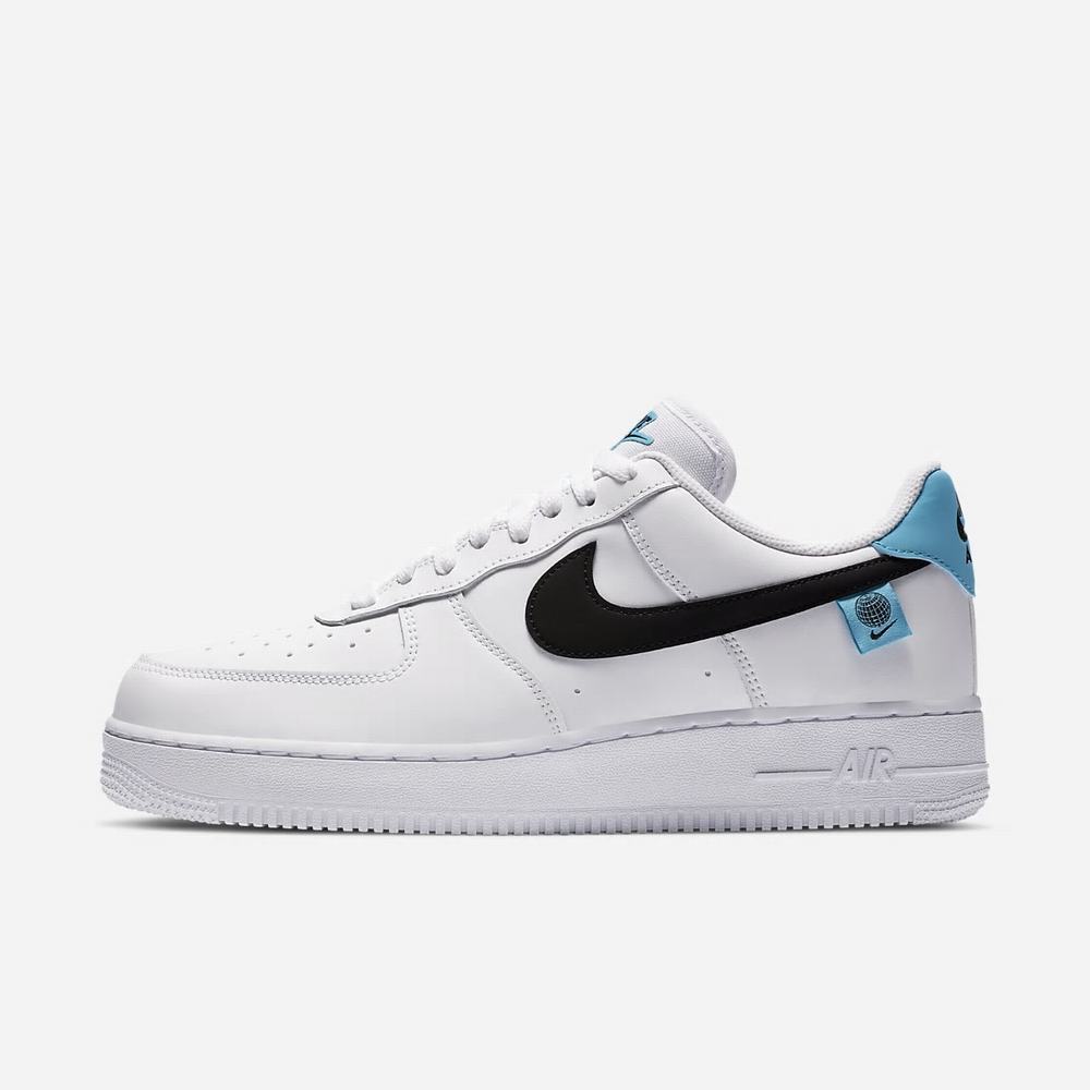 Sneakers Nike Air Force 1 '07 WW Blanche 8169-403 White/Blue Fury/Black Homme | PVT-55135114